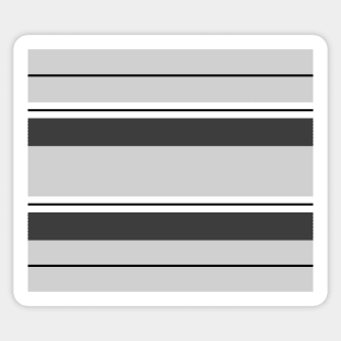 Strips - gray, black and white. Sticker